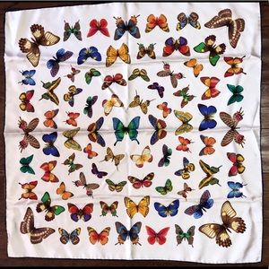 BNWOT Butterfly silk scarf